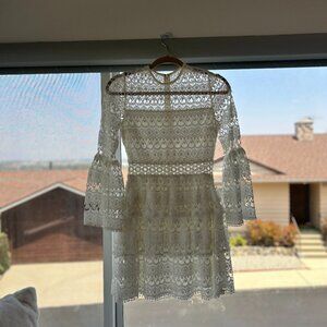 Alexis White Eyelet Dress - Like New - Size Small